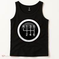 6 Speed Manual Stick Gear Shift Auto Racing Car Tank Top thumb 2
