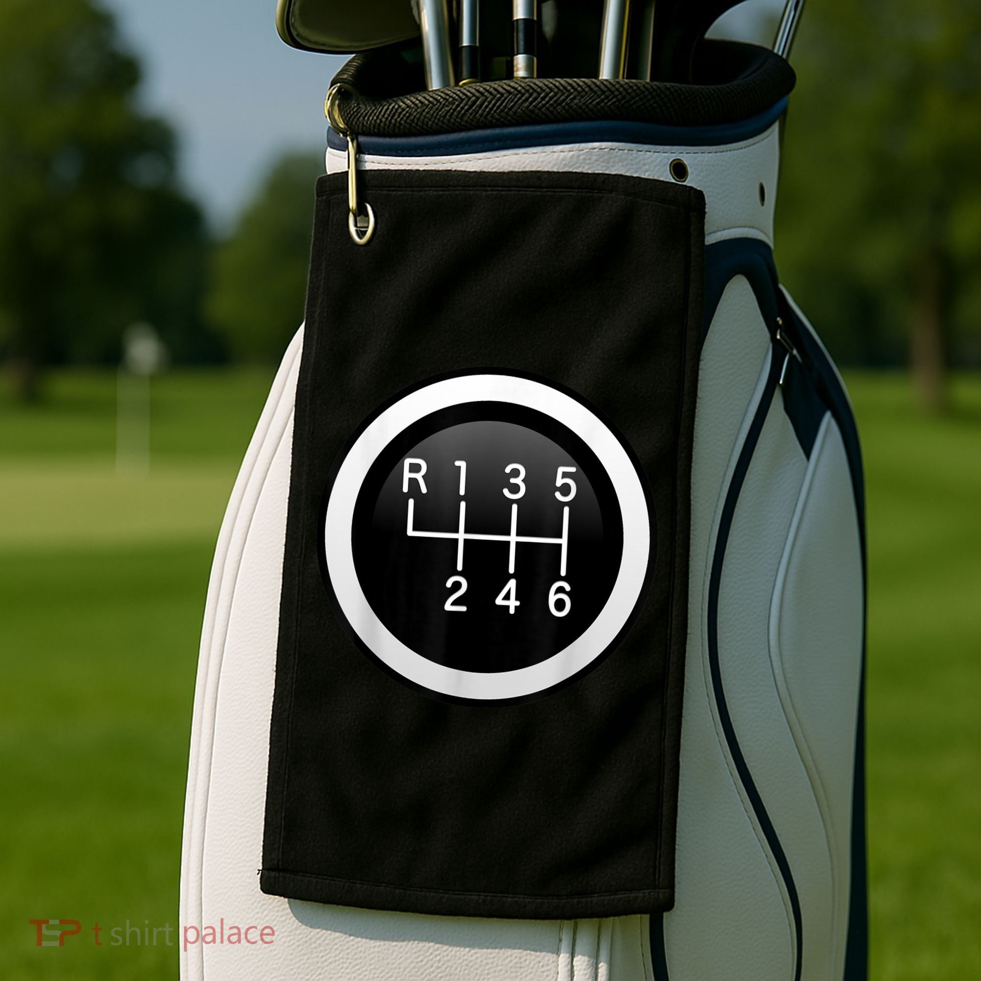 6 Speed Manual Stick Gear Shift Auto Racing Car Golf Towel
