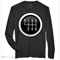 6 Speed Manual Stick Gear Shift Auto Racing Car Zone Performance Long-Sleeve T-Shirt thumb 0