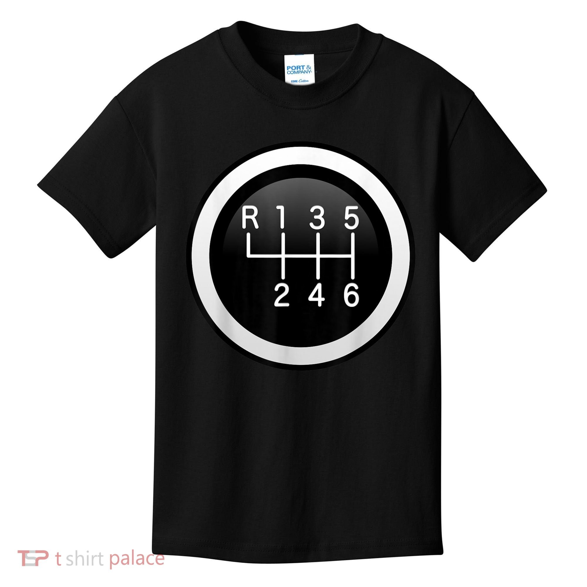 6 Speed Manual Stick Gear Shift Auto Racing Car Kids T-Shirt
