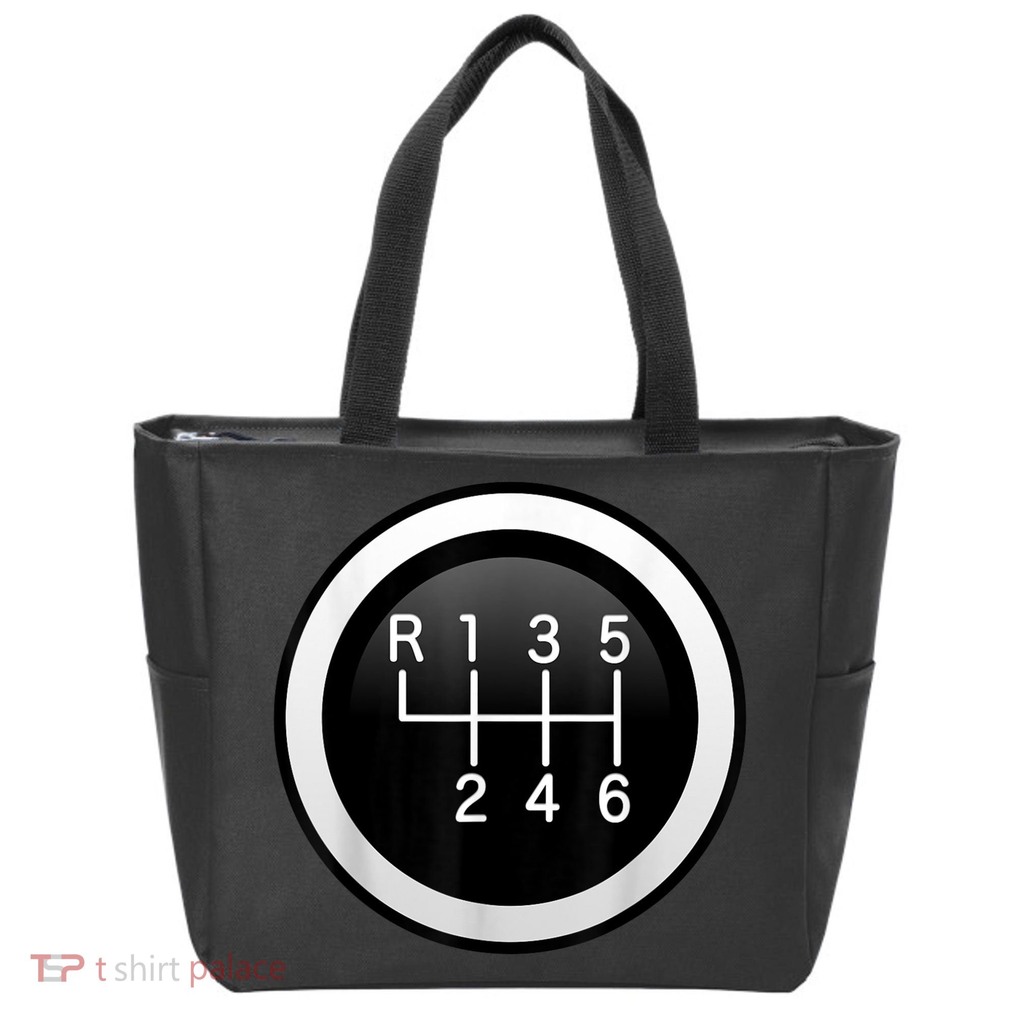 6 Speed Manual Stick Gear Shift Auto Racing Car Tote Bag