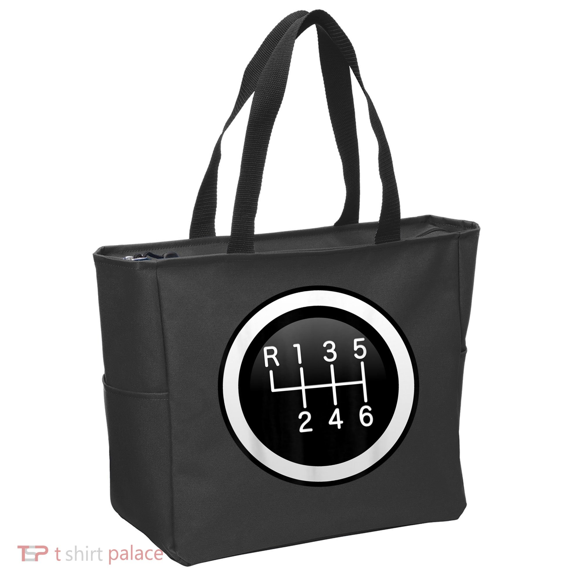 6 Speed Manual Stick Gear Shift Auto Racing Car Tote Bag