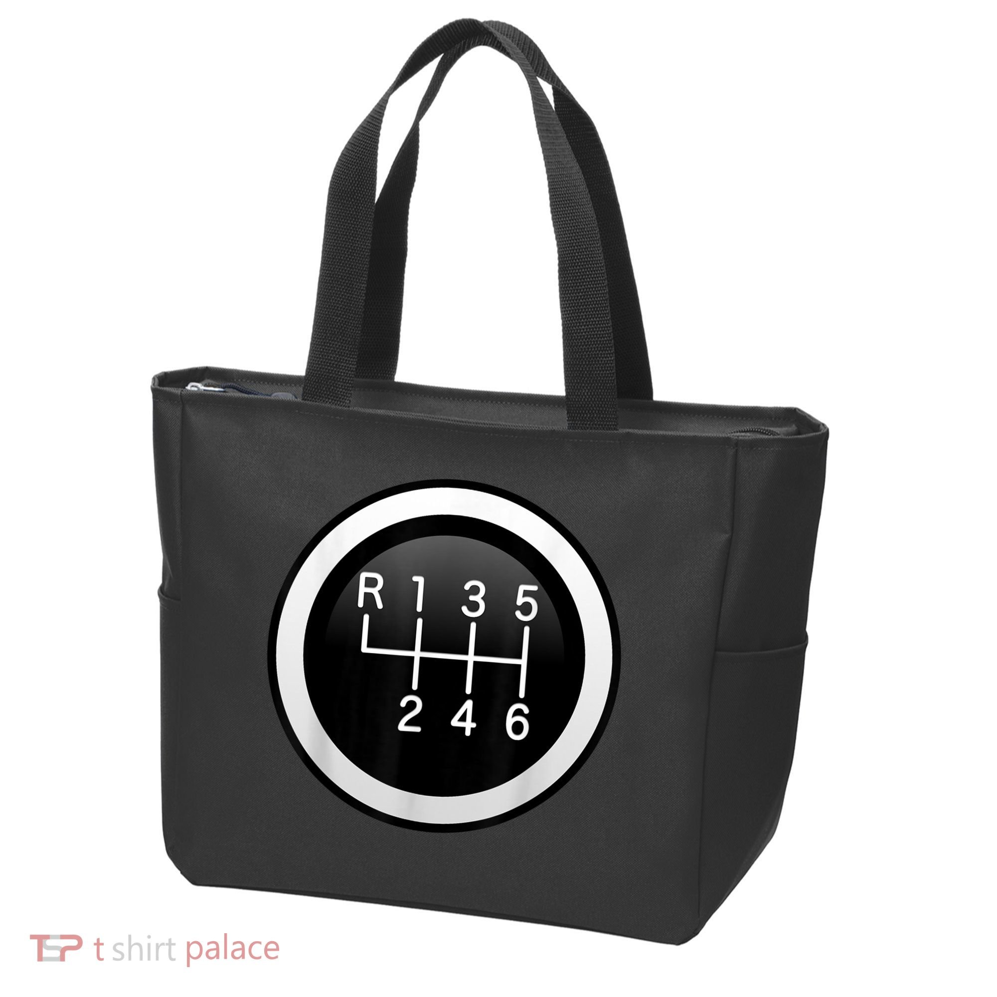 6 Speed Manual Stick Gear Shift Auto Racing Car Tote Bag