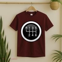 6 Speed Manual Stick Gear Shift Auto Racing Car T-Shirt thumb 2