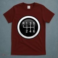 6 Speed Manual Stick Gear Shift Auto Racing Car T-Shirt thumb 5