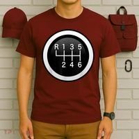 6 Speed Manual Stick Gear Shift Auto Racing Car T-Shirt thumb 6
