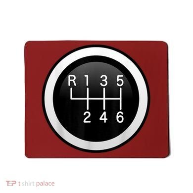 6 Speed Manual Stick Gear Shift Auto Racing Car Mousepad