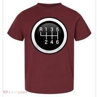 6 Speed Manual Stick Gear Shift Auto Racing Car Toddler T-Shirt thumb 0