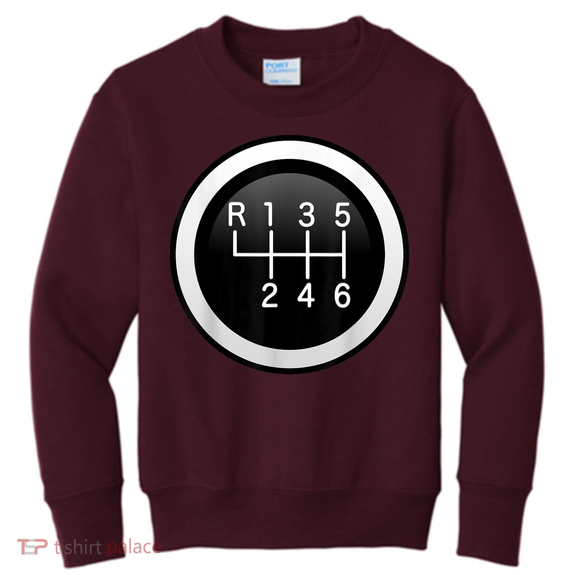 6 Speed Manual Stick Gear Shift Auto Racing Car Kids Sweatshirt