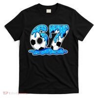 67 Soccer Melting Ice Cream Drip 6-7 Meme T-Shirt thumb 0