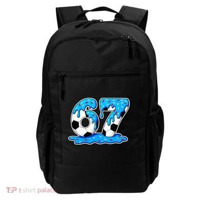 67 Soccer Melting Ice Cream Drip 6-7 Meme Backpack