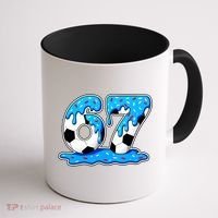 67 Soccer Melting Ice Cream Drip 6-7 Meme Coffee Mug thumb 1