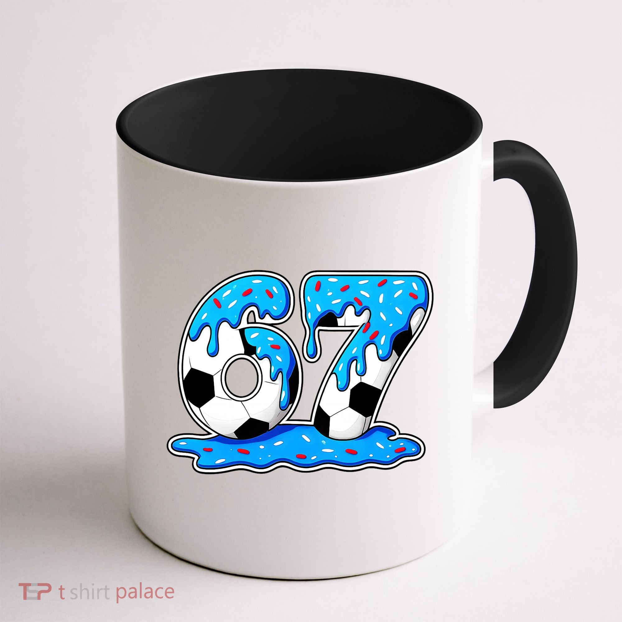 67 Soccer Melting Ice Cream Drip 6-7 Meme Coffee Mug