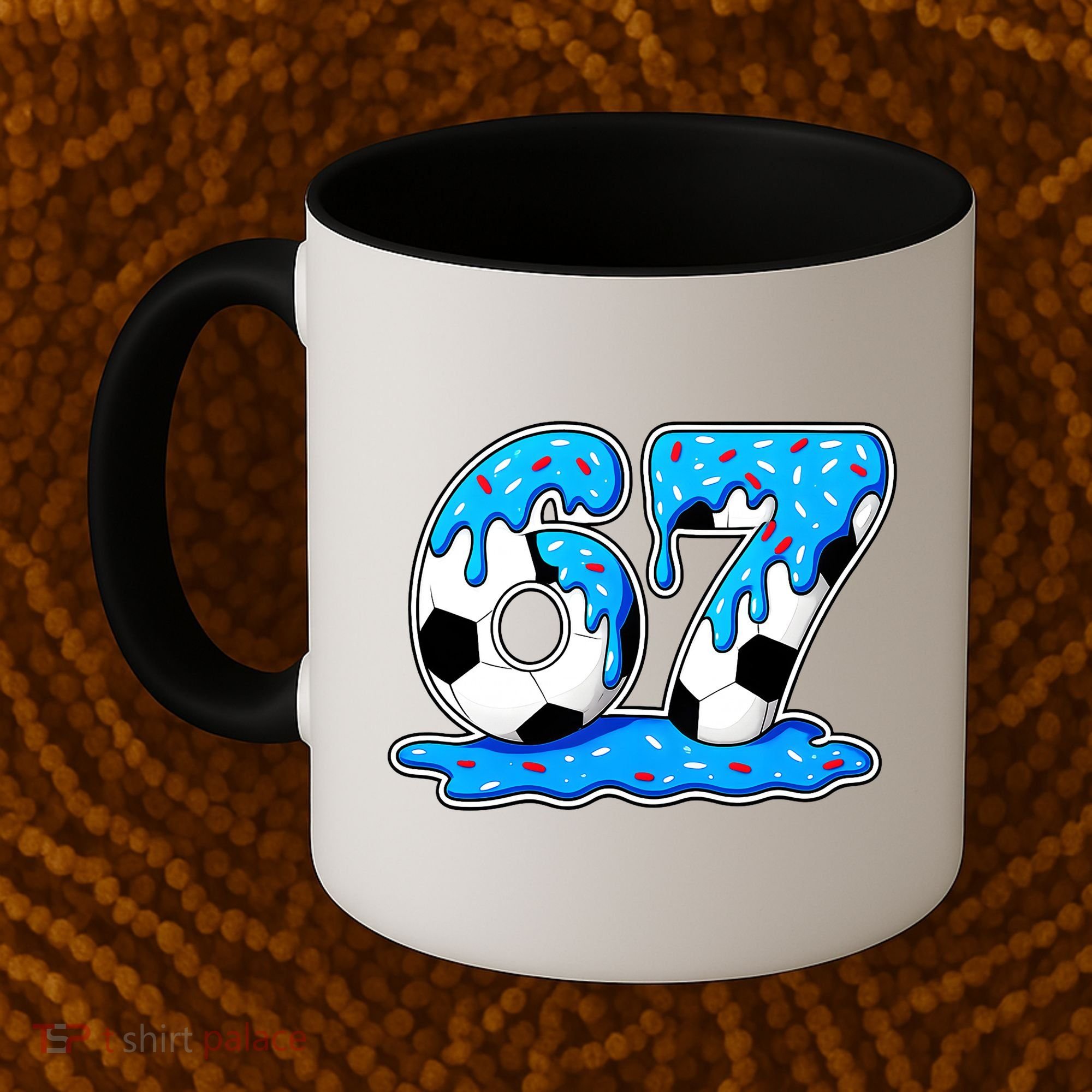 67 Soccer Melting Ice Cream Drip 6-7 Meme Coffee Mug
