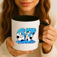 67 Soccer Melting Ice Cream Drip 6-7 Meme Coffee Mug thumb 3