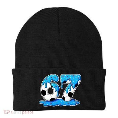 67 Soccer Melting Ice Cream Drip 6-7 Meme Beanie