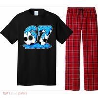 67 Soccer Melting Ice Cream Drip 6-7 Meme Pajama Set thumb 0