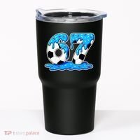 67 Soccer Melting Ice Cream Drip 6-7 Meme Tumbler thumb 0