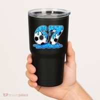 67 Soccer Melting Ice Cream Drip 6-7 Meme Tumbler thumb 2