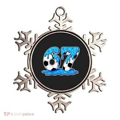 67 Soccer Melting Ice Cream Drip 6-7 Meme Ornament