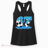67 Soccer Melting Ice Cream Drip 6-7 Meme Women's Tank Top thumb 0