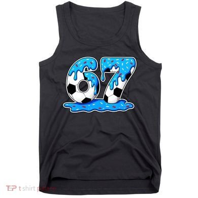 67 Soccer Melting Ice Cream Drip 6-7 Meme Tank Top