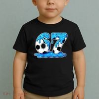 67 Soccer Melting Ice Cream Drip 6-7 Meme Toddler T-Shirt thumb 2