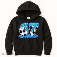67 Soccer Melting Ice Cream Drip 6-7 Meme Kids Hoodie thumb 0