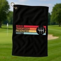 6 Speed Manual Transmission Preservation Society Golf Towel thumb 1