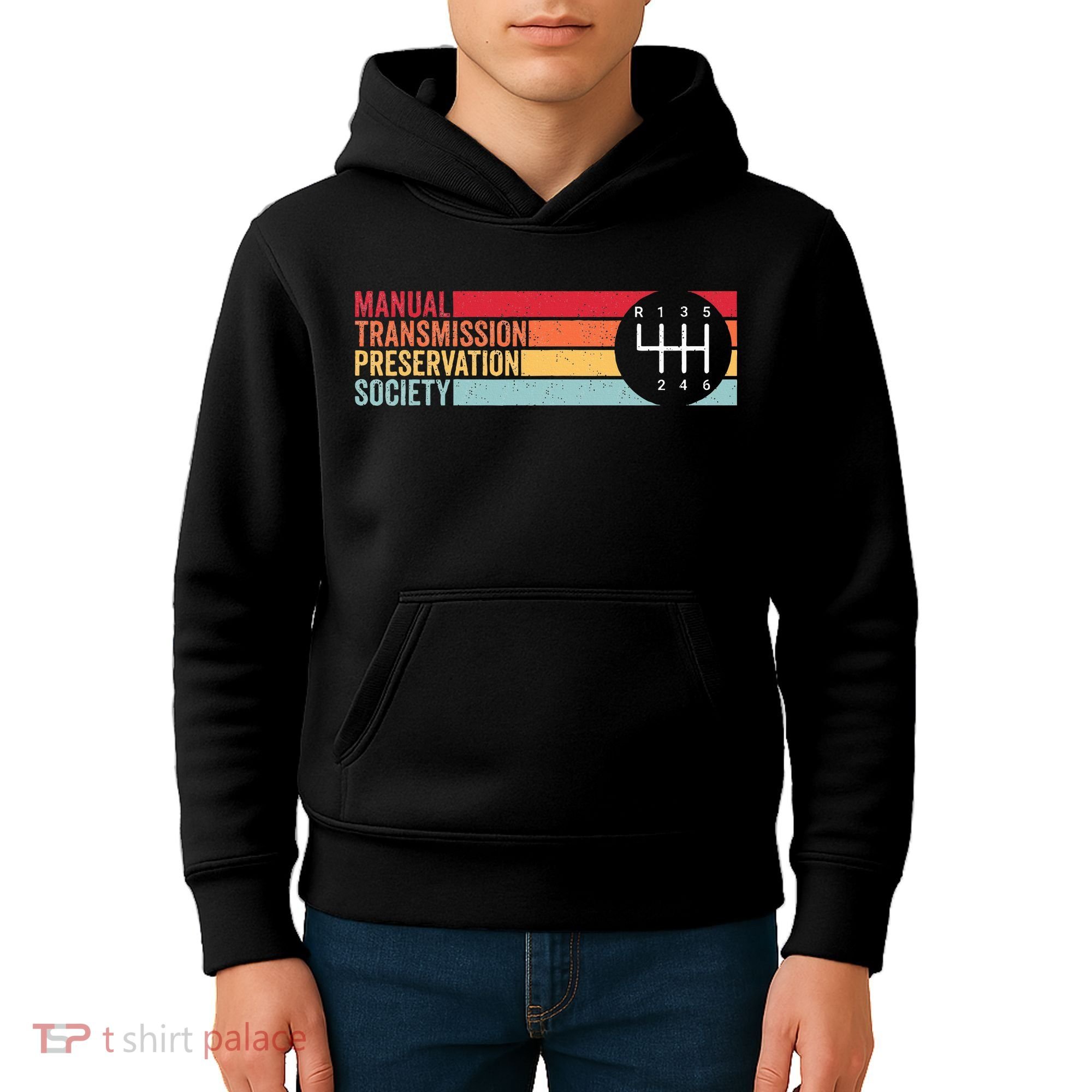 6 Speed Manual Transmission Preservation Society Kids Hoodie