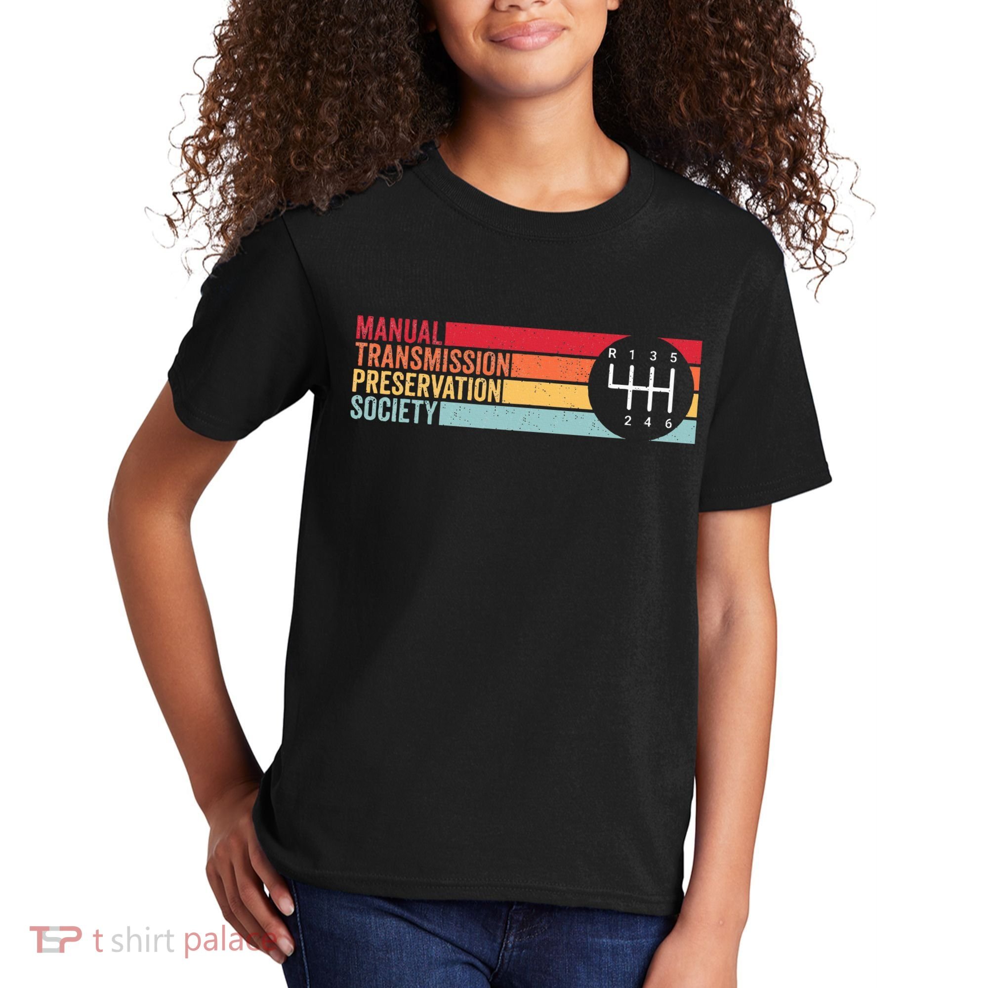 6 Speed Manual Transmission Preservation Society Kids T-Shirt