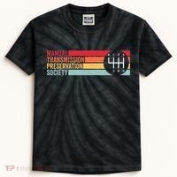 6 Speed Manual Transmission Preservation Society Kids Tie-Dye T-Shirt thumb 0