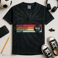 6 Speed Manual Transmission Preservation Society Kids Tie-Dye T-Shirt thumb 2