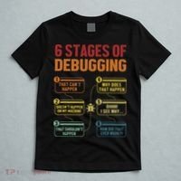 6 Stages Of Debugging Full Stack Coder Software Developer T-Shirt thumb 5