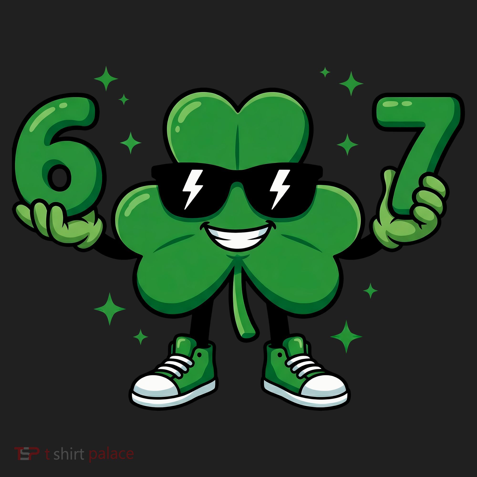67 St Patricks Day Shamrock 6-7 Meme Women's Sweatshirt