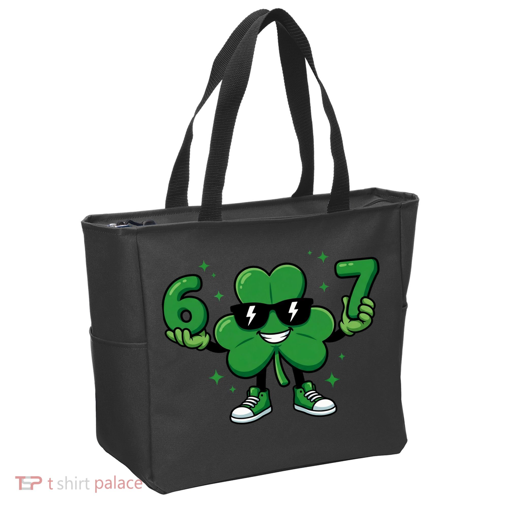 67 St Patricks Day Shamrock 6-7 Meme Tote Bag