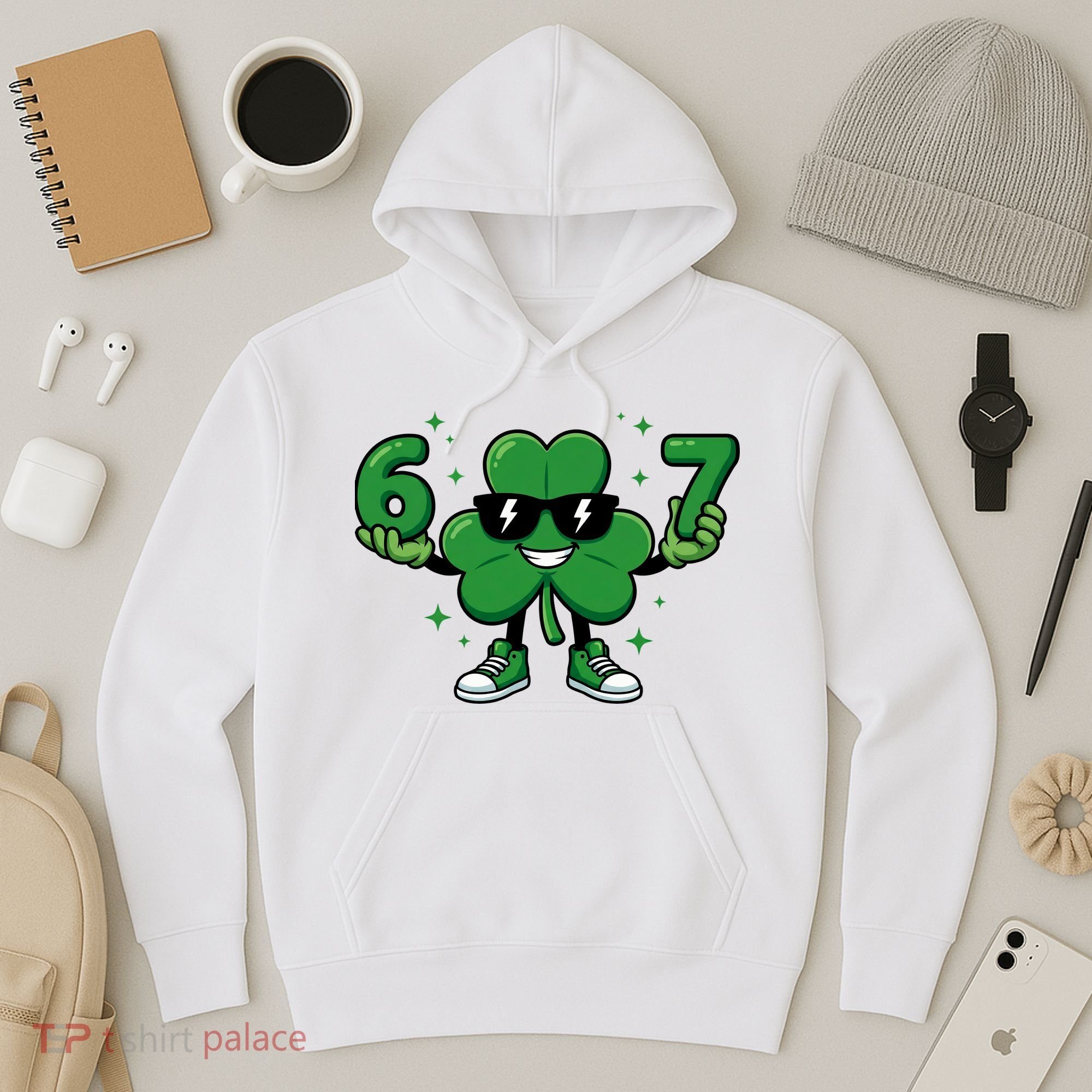 67 St Patricks Day Shamrock 6-7 Meme Hoodie