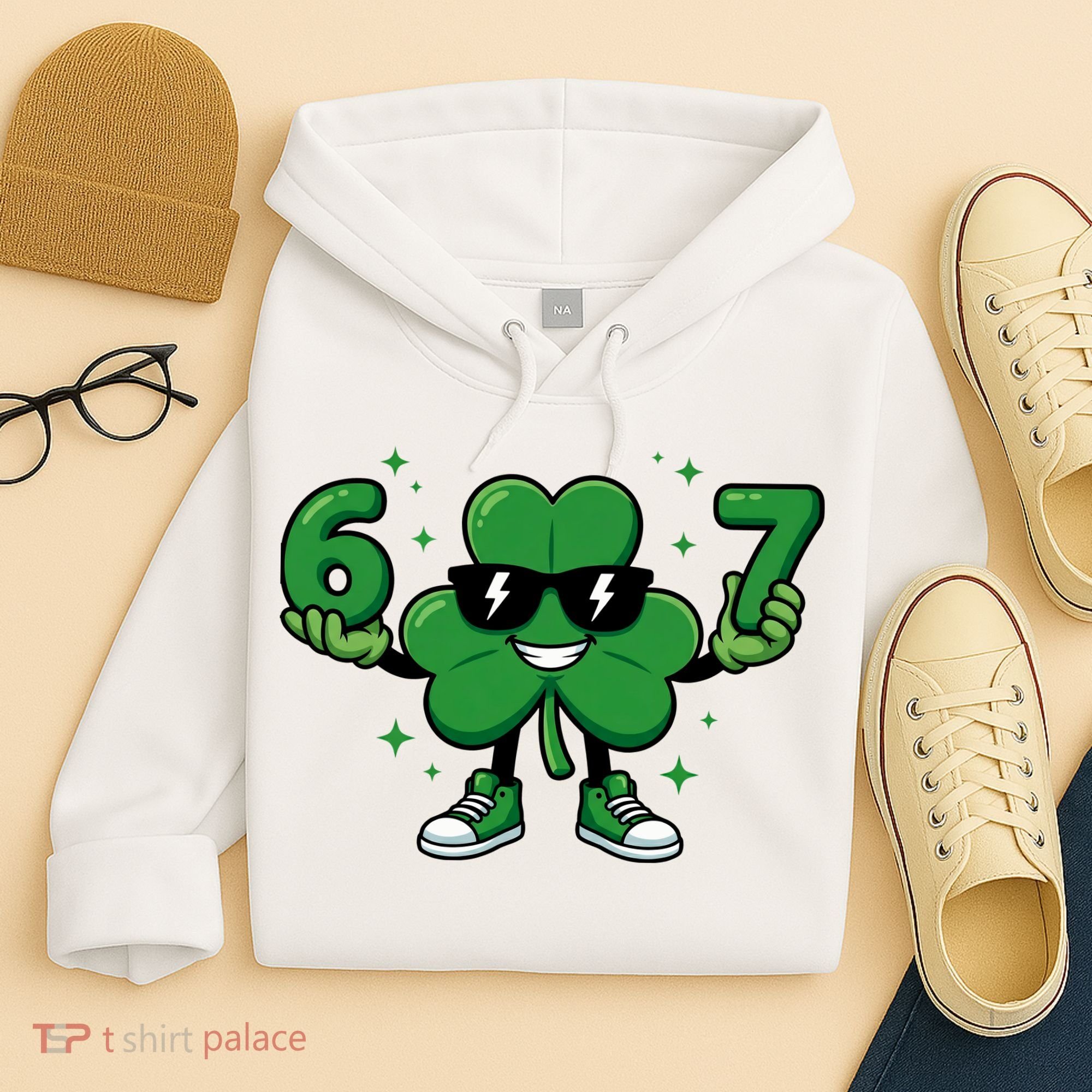 67 St Patricks Day Shamrock 6-7 Meme Hoodie
