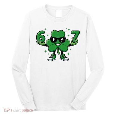 67 St Patricks Day Shamrock 6-7 Meme Long Sleeve Shirt