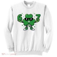 67 St Patricks Day Shamrock 6-7 Meme Sweatshirt thumb 0