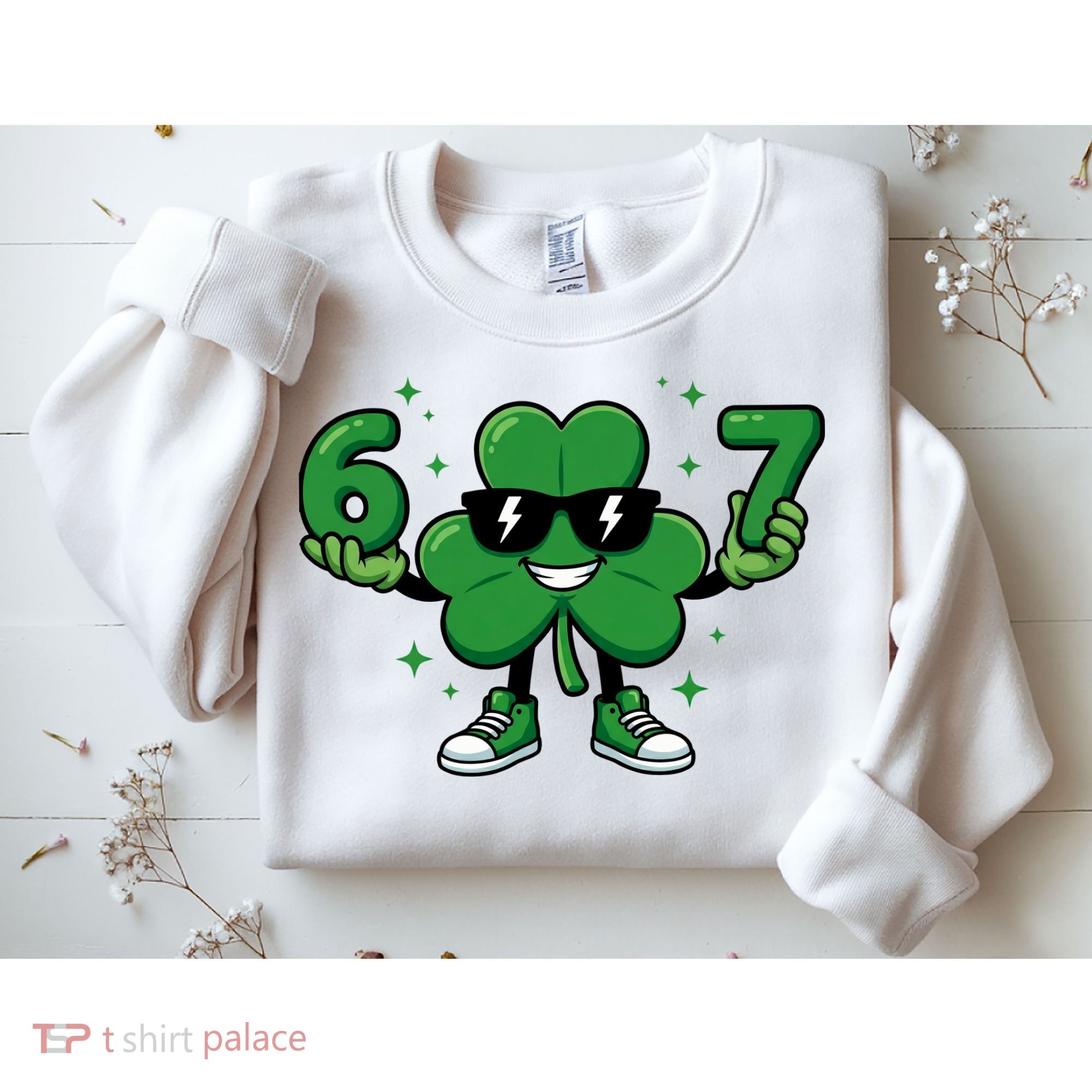 67 St Patricks Day Shamrock 6-7 Meme Sweatshirt