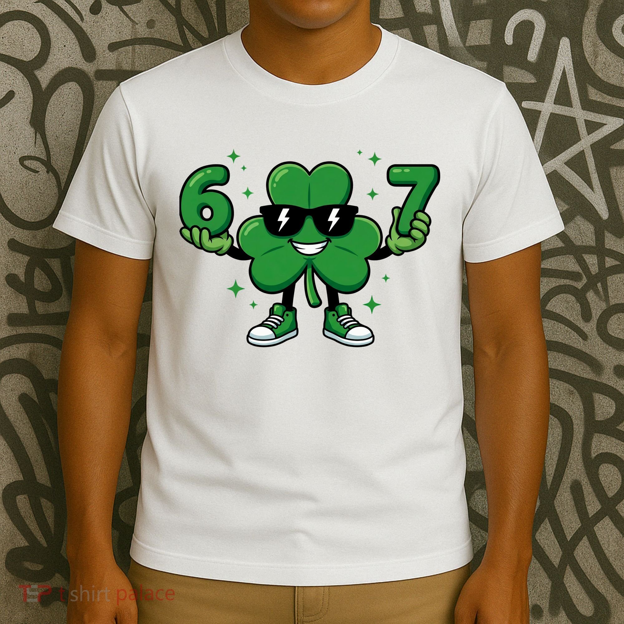 67 St Patricks Day Shamrock 6-7 Meme T-Shirt