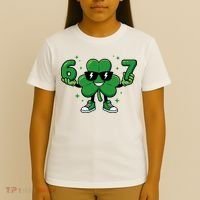 67 St Patricks Day Shamrock 6-7 Meme T-Shirt thumb 4