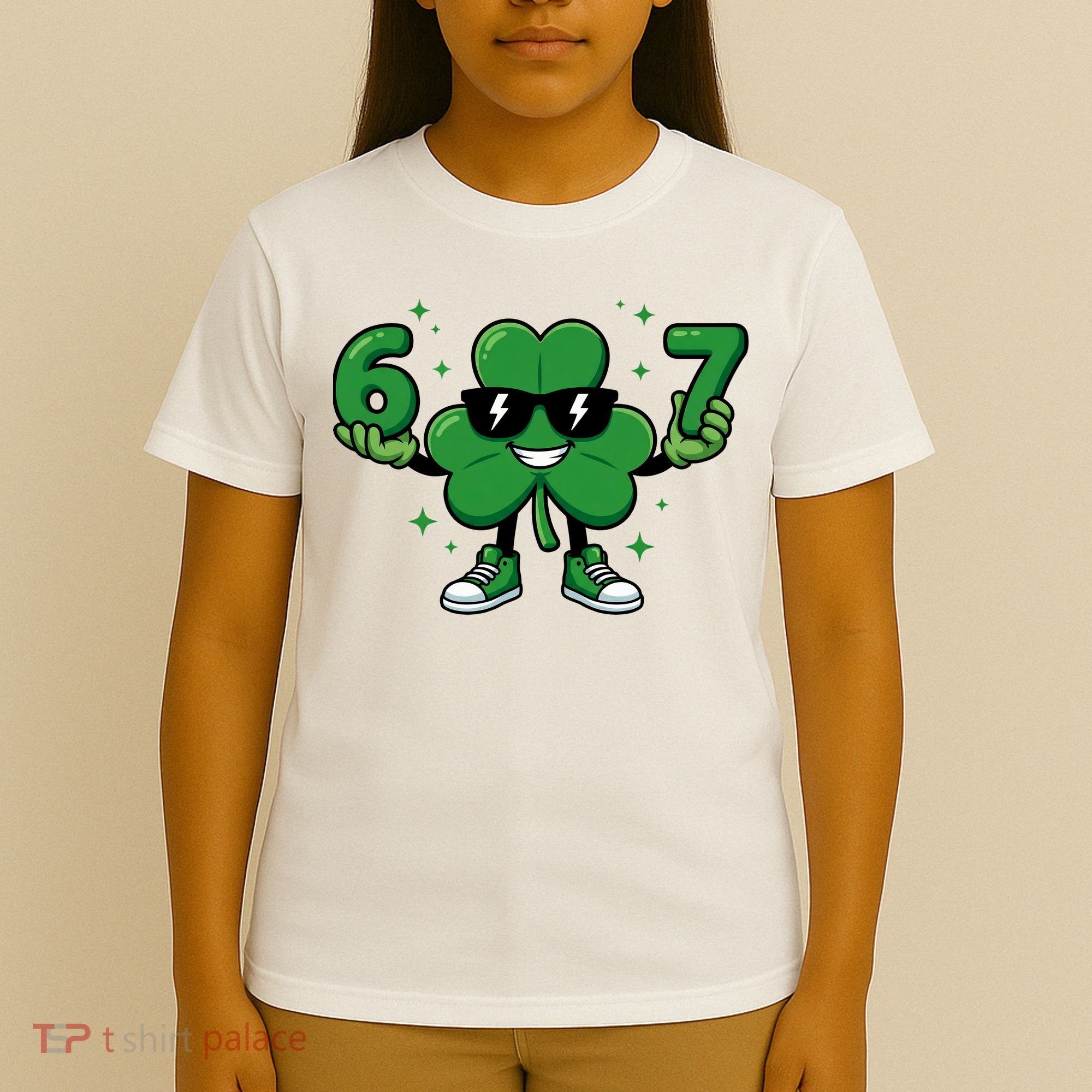 67 St Patricks Day Shamrock 6-7 Meme T-Shirt