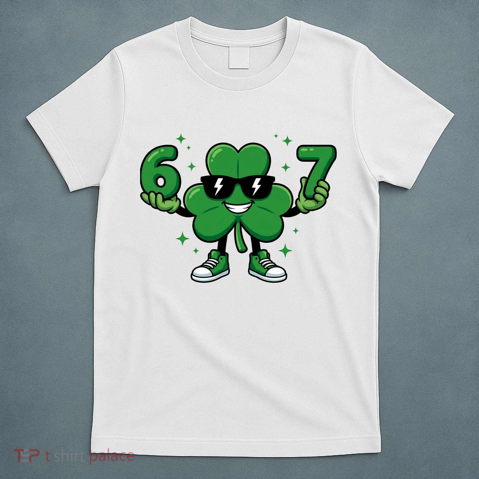 67 St Patricks Day Shamrock 6-7 Meme T-Shirt