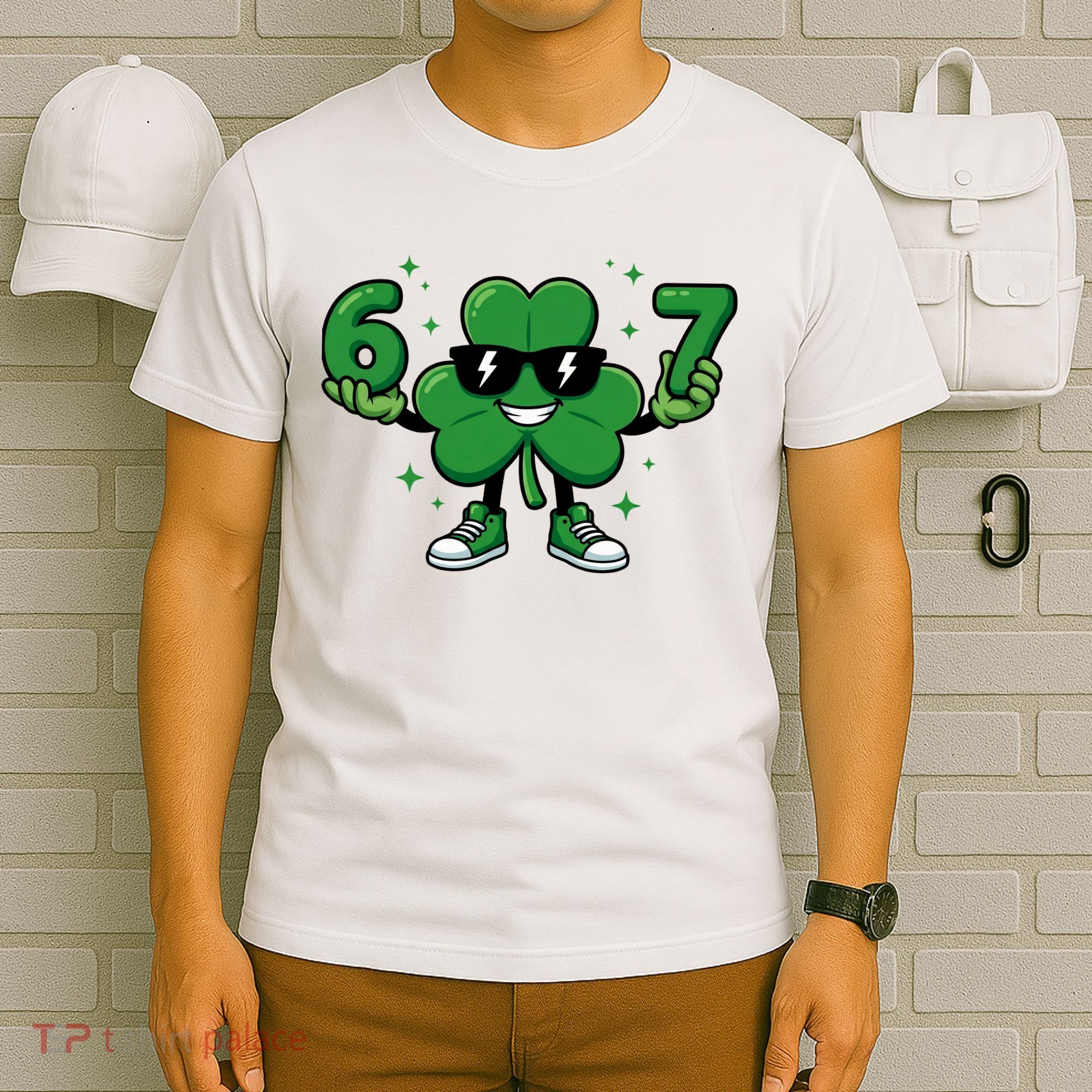 67 St Patricks Day Shamrock 6-7 Meme T-Shirt