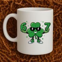 67 St Patricks Day Shamrock 6-7 Meme Coffee Mug thumb 2