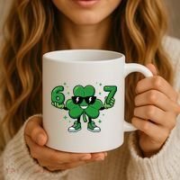 67 St Patricks Day Shamrock 6-7 Meme Coffee Mug thumb 3