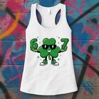 67 St Patricks Day Shamrock 6-7 Meme Women's Tank Top thumb 3