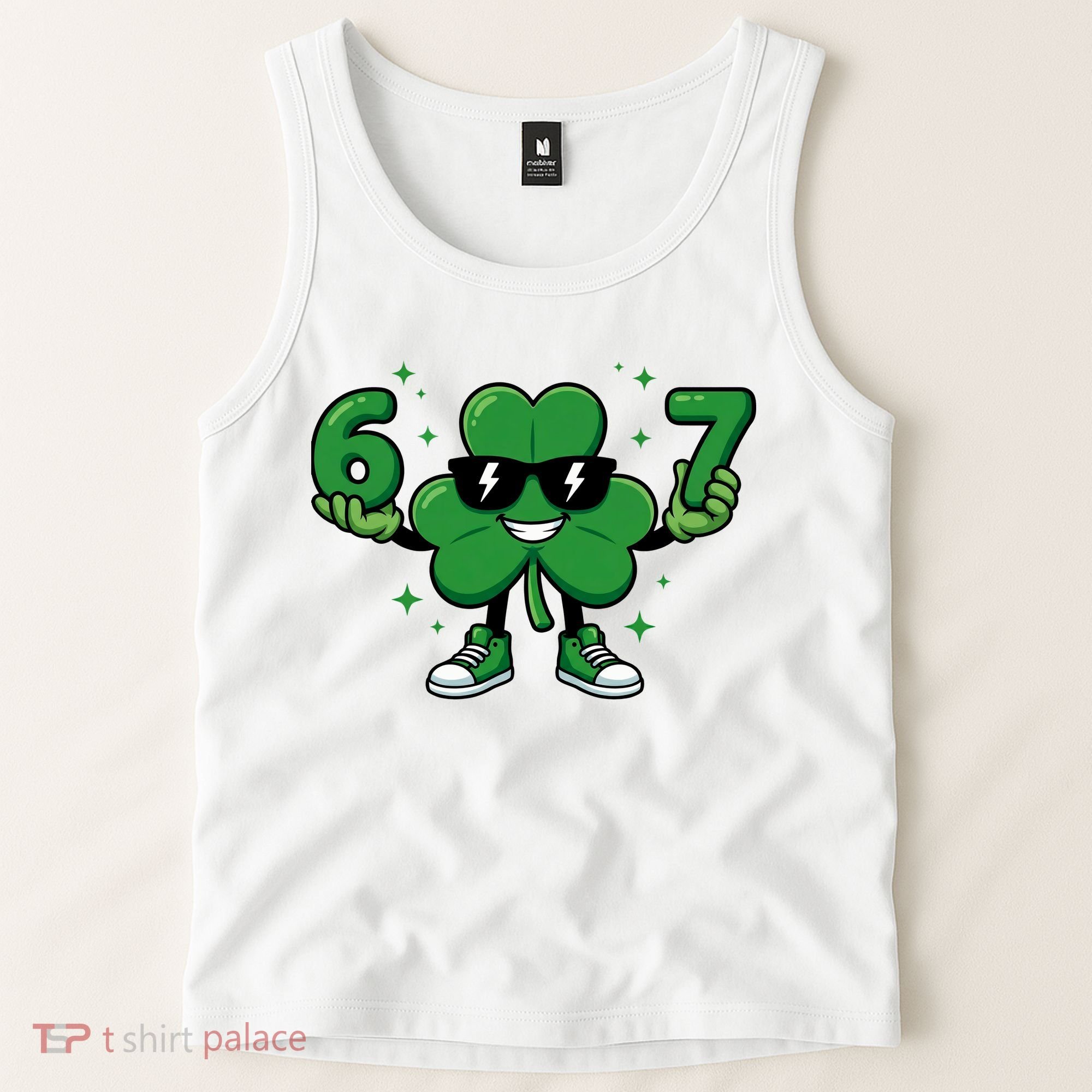 67 St Patricks Day Shamrock 6-7 Meme Tank Top